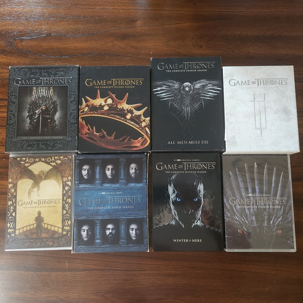 Game of Thrones: Complete HBO TV Series (Blu-Ray & DVD) Season 1-8 Box Sets USED